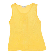  Vintage Summer Love Sweater Vest - Large Yellow Polyester sweater vest Summer Love   