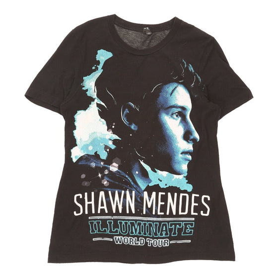 Pre-Loved Shawn Mendes Unbranded T-Shirt - Small Black Cotton t-shirt Unbranded   