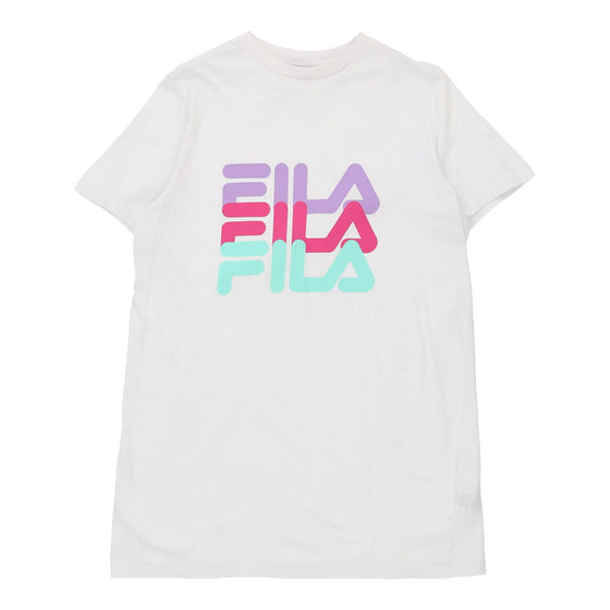 Vintage Fila T-Shirt - Small White Cotton t-shirt Fila   