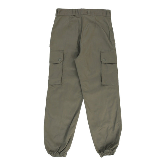 Vintage Unbranded Cargo Trousers - 28W UK 8 Khaki Cotton cargo trousers Unbranded   