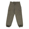 Vintage Double Knee Unbranded Cargo Trousers - 28W UK 8 Khaki Cotton cargo trousers Unbranded   