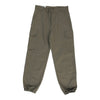 Vintage Double Knee Unbranded Cargo Trousers - 28W UK 8 Khaki Cotton cargo trousers Unbranded   