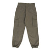 Vintage Double Knee Unbranded Cargo Trousers - 30W UK 10 Khaki Cotton cargo trousers Unbranded   