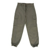 Vintage Double Knee Unbranded Cargo Trousers - 30W UK 10 Khaki Cotton cargo trousers Unbranded   