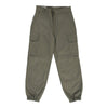 Vintage Double Knee Unbranded Cargo Trousers - 32W UK 12 Khaki Cotton cargo trousers Unbranded   