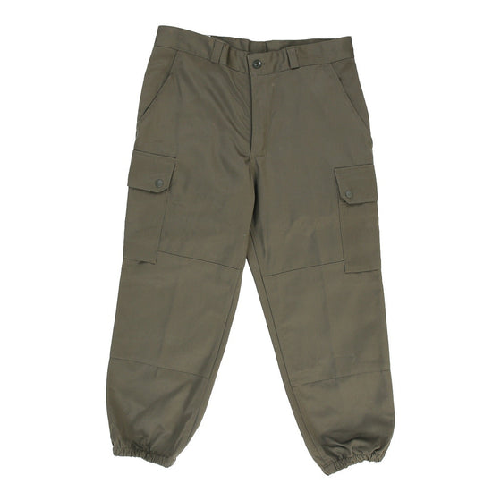 Vintage Double Knee Paul Boye Cargo Trousers - 32W UK 12 Khaki Cotton cargo trousers Paul Boye   