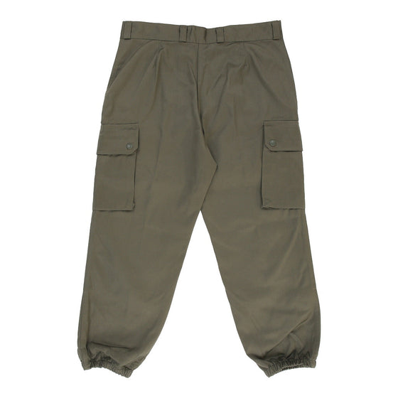 Vintage Double Knee Paul Boye Cargo Trousers - 32W UK 12 Khaki Cotton cargo trousers Paul Boye   