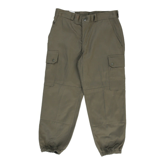 Vintage Double Knee Paul Boye Cargo Trousers - 30W UK 10 Khaki Cotton cargo trousers Paul Boye   