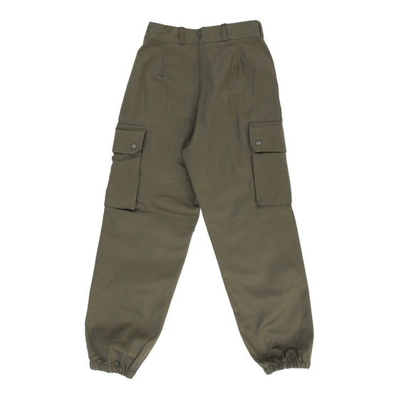 Vintage Double Knee Paul Boye Cargo Trousers - 28W UK 8 Khaki Cotton cargo trousers Paul Boye   