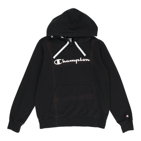 Vintage Champion Hoodie - XL Black Cotton hoodie Champion   