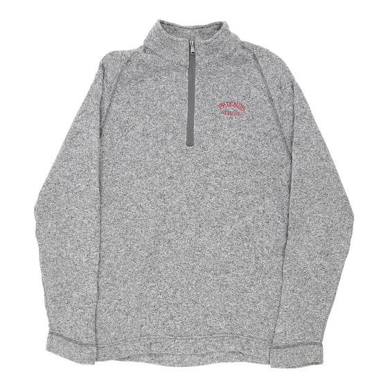 Vintage Champion 1/4 Zip - Small Grey Cotton 1/4 zip Champion   