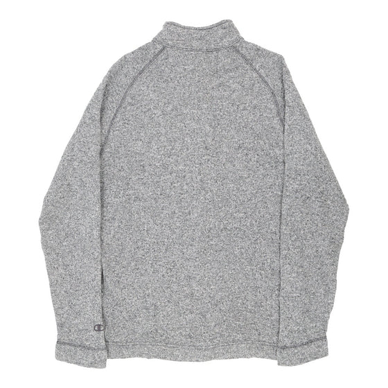 Vintage Champion 1/4 Zip - Small Grey Cotton 1/4 zip Champion   