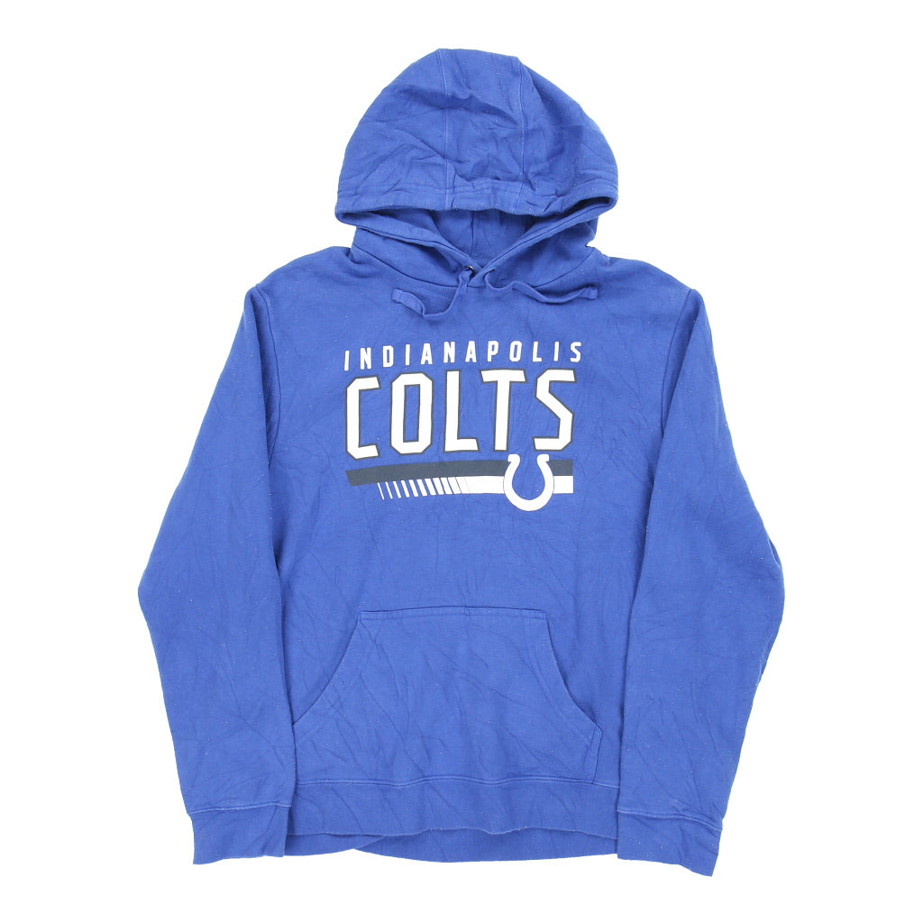 Vintage Indianapolis Colts Nfl Hoodie - Large Blue Cotton