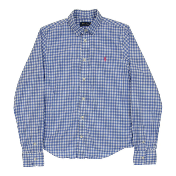 Ralph Lauren Checked Shirt - XS Blue Cotton