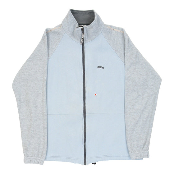 Vintage Arena Zip Up - Small Blue Cotton zip up Arena   