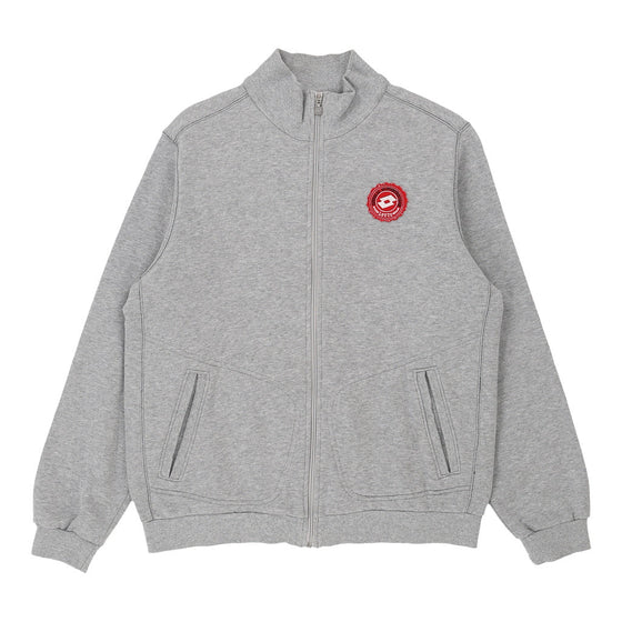 Vintage Lotto Zip Up - XL Grey Cotton zip up Lotto   