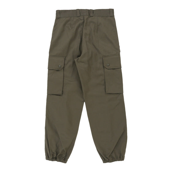 Vintage Double Knee Unbranded Cargo Trousers - 28W UK 8 Khaki Cotton cargo trousers Unbranded   