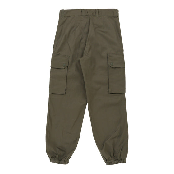 Vintage Double Knee Unbranded Cargo Trousers - 28W UK 8 Khaki Cotton cargo trousers Unbranded   