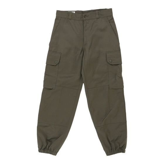 Vintage Double Knee Unbranded Cargo Trousers - 28W UK 8 Khaki Cotton cargo trousers Unbranded   