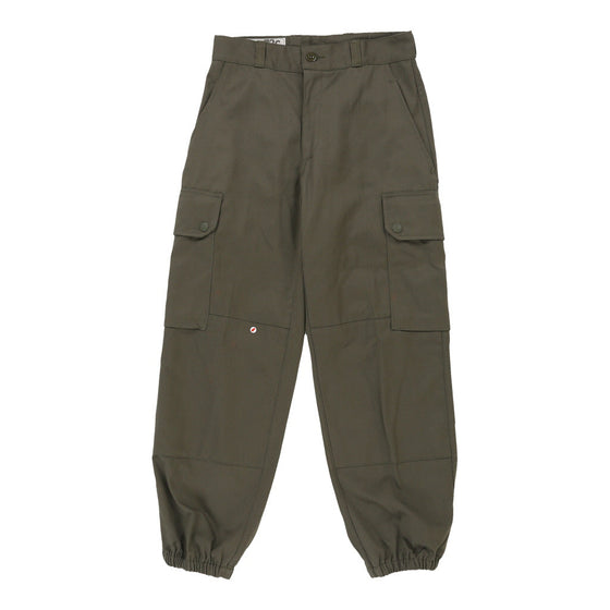 Vintage Double Knee Unbranded Cargo Trousers - 28W UK 8 Khaki Cotton cargo trousers Unbranded   