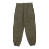 Vintage Double Knee Unbranded Cargo Trousers - 28W UK 8 Khaki Cotton cargo trousers Unbranded   