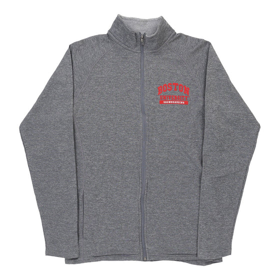 Vintage Boston University Champion Zip Up - Small Grey Polyester zip up Champion   