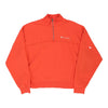 Champion 1/4 Zip - Medium Orange Cotton 1/4 zip Champion   