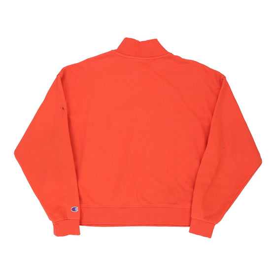 Champion 1/4 Zip - Medium Orange Cotton 1/4 zip Champion   