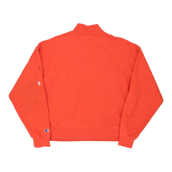 Champion 1/4 Zip - Medium Orange Cotton 1/4 zip Champion   