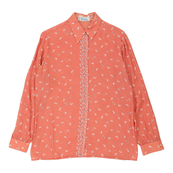 Diana Patterned Shirt - Medium Pink Viscose Blend patterned shirt Diana   