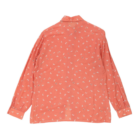 Diana Patterned Shirt - Medium Pink Viscose Blend patterned shirt Diana   