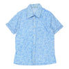 Unbranded Patterned Shirt - Large Blue Polyester Blend patterned shirt Unbranded   