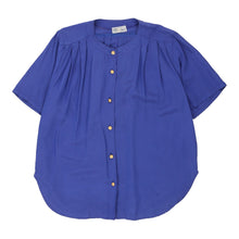  Accordo Short Sleeve Shirt - Medium Blue Viscose Blend short sleeve shirt Accordo   