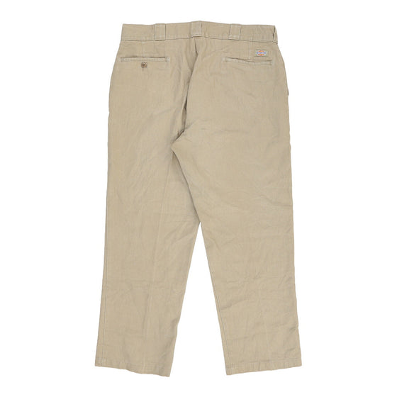 Dickies Trousers - 37W 30L Cream Cotton Blend trousers Dickies   