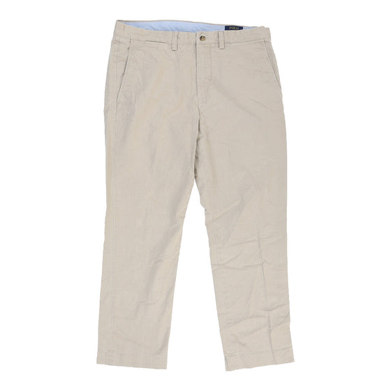 Stretch Straight Fit Ralph Lauren Chinos - 35W 28L Cream Cotton chinos Ralph Lauren   