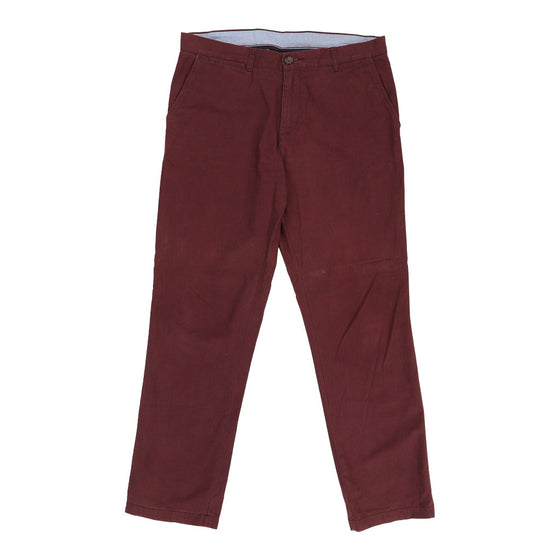 Vintage Tommy Hilfiger Trousers - 35W 31L Burgundy Cotton trousers Tommy Hilfiger   