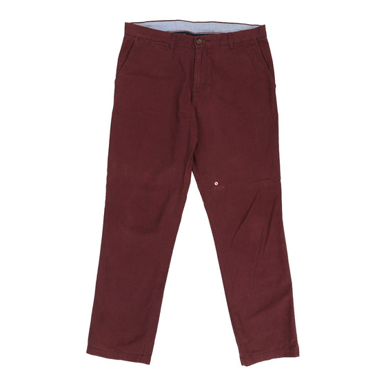 Vintage Tommy Hilfiger Trousers - 35W 31L Burgundy Cotton trousers Tommy Hilfiger   