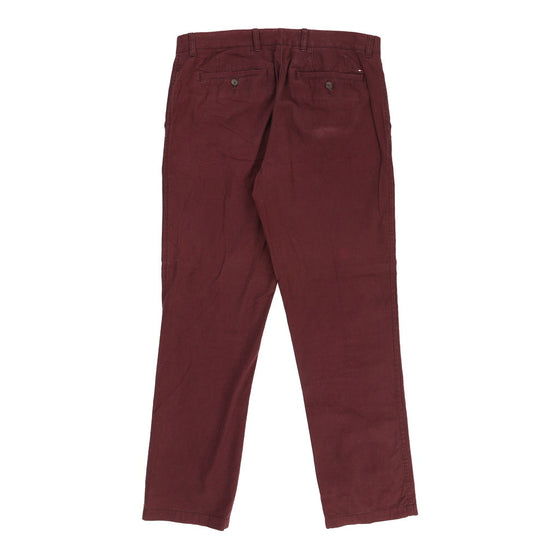 Vintage Tommy Hilfiger Trousers - 35W 31L Burgundy Cotton trousers Tommy Hilfiger   