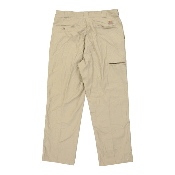 Vintage Dickies Trousers - 36W 29L Beige Polyester Blend trousers Dickies   