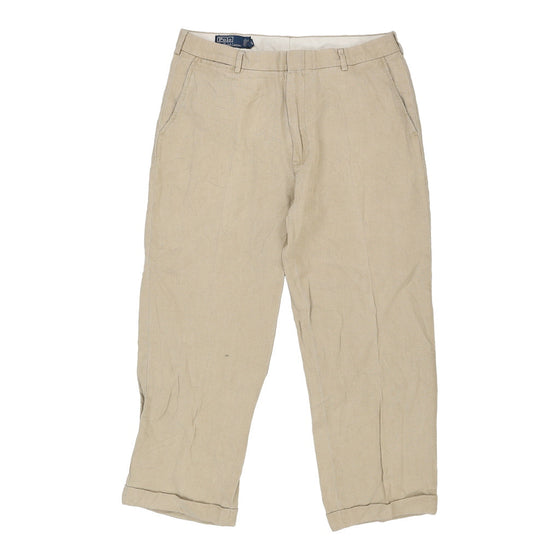 Ralph Lauren Trousers - 35W 27L Cream Polyester trousers Ralph Lauren   