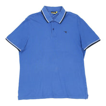  Vintage Diadora Polo Shirt - XL Blue Cotton polo shirt Diadora   