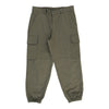 Vintage Double Knee Unbranded Cargo Trousers - 32W UK 12 Khaki Cotton cargo trousers Unbranded   