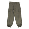 Vintage Double Knee Unbranded Cargo Trousers - 26W UK 6 Khaki Cotton cargo trousers Unbranded   