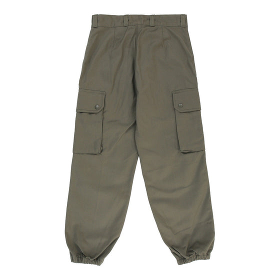 Vintage Double Knee Unbranded Cargo Trousers - 26W UK 6 Khaki Cotton cargo trousers Unbranded   