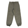 Vintage Double Knee Unbranded Cargo Trousers - 26W UK 6 Khaki Cotton cargo trousers Unbranded   