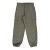 Vintage Double Knee Unbranded Cargo Trousers - 26W UK 6 Khaki Cotton cargo trousers Unbranded   