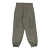 Vintage Double Knee Unbranded Cargo Trousers - 26W UK 6 Khaki Cotton cargo trousers Unbranded   