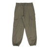 Vintage Double Knee Unbranded Cargo Trousers - 26W UK 6 Khaki Cotton cargo trousers Unbranded   