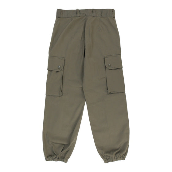 Vintage Double Knee Unbranded Cargo Trousers - 26W UK 6 Khaki Cotton cargo trousers Unbranded   