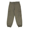 Vintage Double Knee Unbranded Cargo Trousers - 26W UK 6 Khaki Cotton cargo trousers Unbranded   